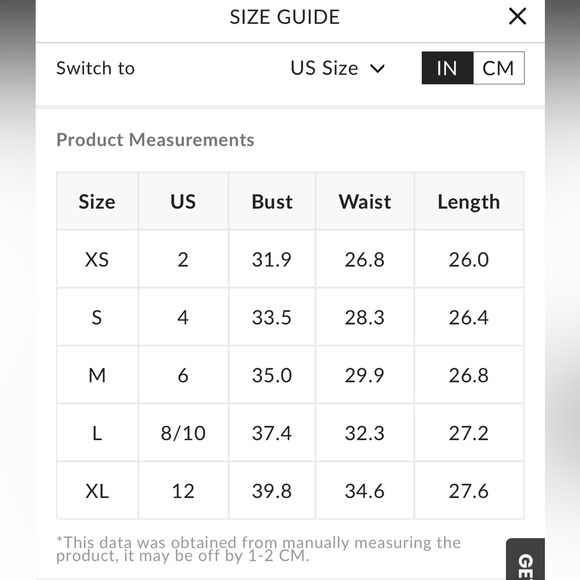 NWT Sweetheart Button Up Tube Top COMMENSE - Picture 10 of 11